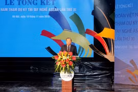 劳动荣军与社会部副部长黄文子在大会上发表讲话（图片来源：《人民报》）