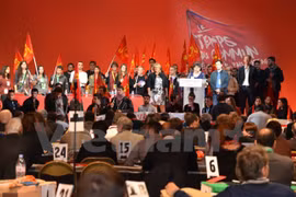 法国共产党第37次全国代表大会全景（图片来源：越通社）