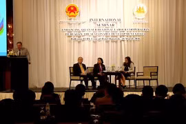 《加强东盟次区域劳务合作实现可持续发展目标》的国际会议。