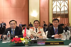 出席会议的越南代表团。