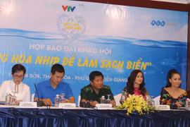 “共同携手净化海洋”的音乐盛会的新闻公布会场景（图片来源于网络）