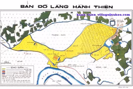 行善村地图（图片来源于《越南之声广播电台》）