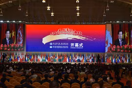 政府副总理郑廷勇在开幕式上发表讲话（图片来源：越通社）