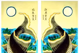 一幅行鼓画。