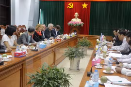 越南西南部事务指导委员会领导会见了德国联邦议会副议长布尔曼一行（图片来源：越通社）