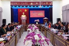 老挝农村发展与减贫中央委员会代表团访问越南西原地区（图片来源：越通社）