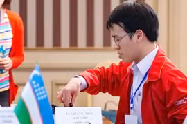 越南棋手黎光廉（图片来源：体育报）