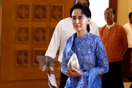 缅甸新政府国家顾问昂山素季（图片来源：新华社）