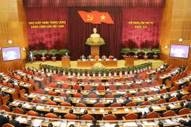 越共第十二届中央委员会第四次全体会议在河内召开（图片来源：越通社）