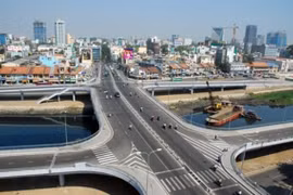 由日本援建的一个交通工程