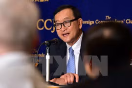 柬埔寨反对党领袖桑兰西（图片来源：AFP/TTXVN）
