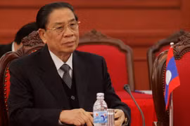 老挝人民革命党中央委员会总书记朱马利·赛雅贡（图片来源：越通社）