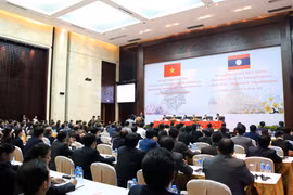 第四次越老两党理论研讨会全景（图片来源：越通社）