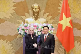 越南国会主席王廷惠会见美国参议员克尔斯滕·吉利布兰德