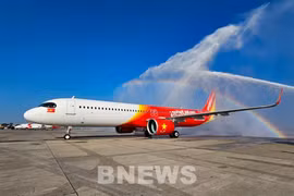 越捷航空迎来第105架飞机