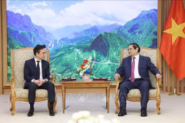 越南政府总理范明政会见前来拜别的泰国驻越南大使