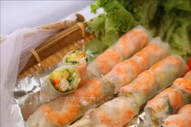 越南春卷等美食亮相非洲国际友人