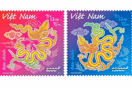 2024甲辰年春节邮票宣传越南的世界遗产