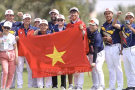 越南高尔夫球队参加在中国台湾举行的锦标赛