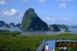  2024年前5个月泰国接待外国游客近1500万人次。图自tuoitre.vn