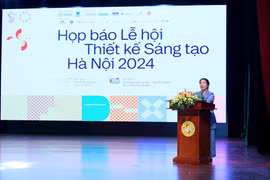 河内市文化与体育局副局长陈氏云英女士致辞。图自组委会