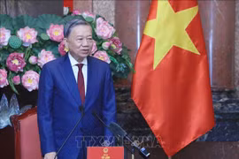 苏林同志当选越共中央总书记。图自越通社