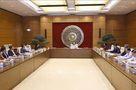 见面会场景。图自越通社