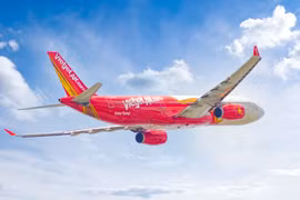 越捷的飞机。图自越捷航空
