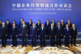 越南政府总理范明政出席越中企业家座谈会。图自越通社
