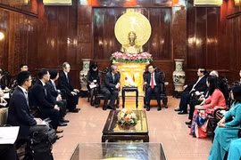 见面会场景。图自越通社