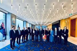 越南计划与投资部长阮志勇访问维多利亚州。图自越通社