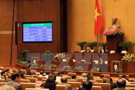 越南国会会议场景（图片来源：越通社）