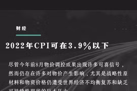 图表新闻：2022年CPI可在3.9%以下