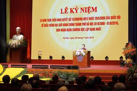 河内举行行政区划调整10周年庆典暨一等独立勋章授勋仪式（组图）