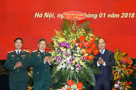 阮春福出席国防部网络空间作战司令部成立仪式（组图）