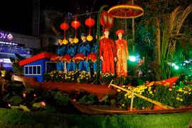 越南全国各地举行花街花展喜迎新春（组图）