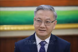 老挝人民革命党中央委员、中央对外部部长通沙万·丰威汉。图自越通社