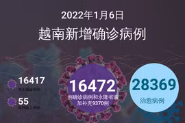 图表新闻：1月6日越南各省市报告的新增确诊病例