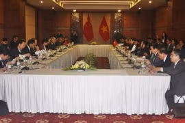 越中举行政府级边界谈判代表团全体会议