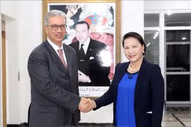 国会主席阮氏金银会见摩洛哥王国马拉喀什大区总督