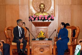 胡志明市领导会见东南亚与日本青年船计划代表团
