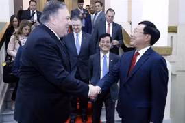 政府副总理兼外长范平明同美国外长迈克·蓬佩奥进行会谈