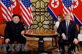 朝鲜中央电视台播放美朝领导人第二次会晤纪录片