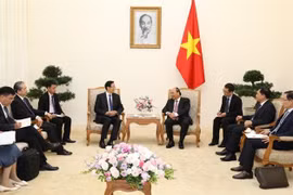 越南政府总理阮春福会见中国农业农村部部长韩长赋