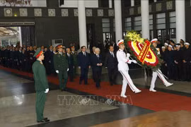 阮德平同志追悼会在河内国家殡仪馆隆重举行