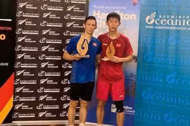 越南羽毛球名将阮进明在新西兰夺得两次冠军
