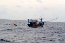 广南省海上遇险的2艘渔船获救