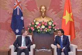 越南国会秘书长阮幸福拜会澳大利亚参议院议长瑞安