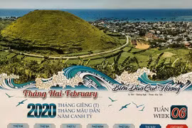 2020年航拍海岛风景日历表销售挺好