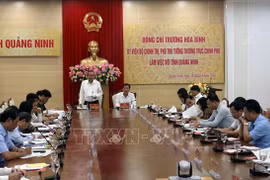 越南政府副总理张和平在广宁省调研